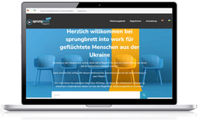 Online-Plattform ukraine.sprungbrett-intowork.de